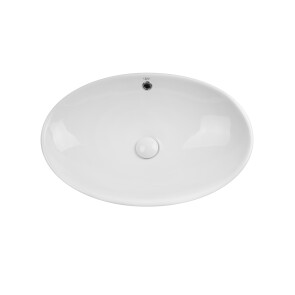 Раковина-чаша Qtap Dove 625х415х150 White з донним клапаном QT06113077W №1