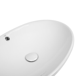 Раковина-чаша Qtap Dove 625х415х150 White з донним клапаном QT06113077W №5