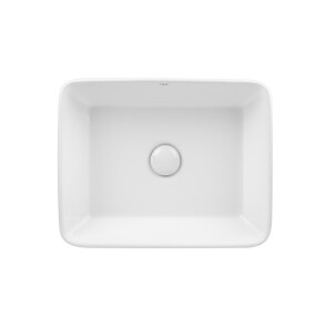 Раковина-чаша Qtap Tern 475х370х140 White з донним клапаном QT17112074W №1