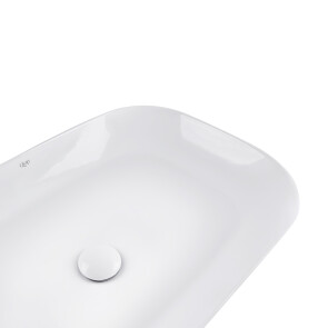 Раковина-чаша Qtap Robin 610x400x145 White з донным клапаном QT13112143PW №5