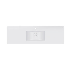 Раковина Qtap Albatross E 1500х460х180 White з донним клапаном QT01119150EW №1