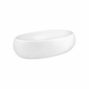 Раковина-чаша Qtap Leo 600х400х155 White з донным клапаном QT11117060GW №4