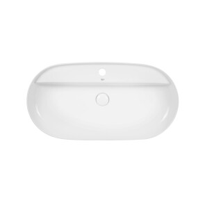 Раковина-чаша Qtap Scorpio 815х410х135 White з донным клапаном QT142203PW №1