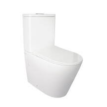 Унітаз-компакт Qtap Stork безобідковий з сідінням Soft-close QT15222178W