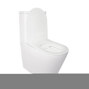 Унітаз-компакт Qtap Stork безобідковий з сідінням Soft-close QT15222178W №3