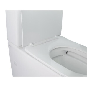 Унітаз-компакт Qtap Stork безобідковий з сідінням Soft-close QT15222178W №4