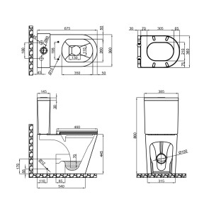 Унітаз-компакт Qtap Scorpio безобідковий з сидінням Soft-close QT14222125ARW №2