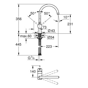 Змішувач для кухні Grohe Minta 32917DC0 №2