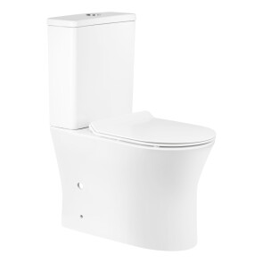 Унітаз-компакт Qtap Virgo безобідковий з сидінням Soft-close QT18222169ARW №1