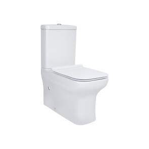 Унитаз-компакт Qtap Cardinal безободковый с сиденьем Soft-close QT0422C666PW №1