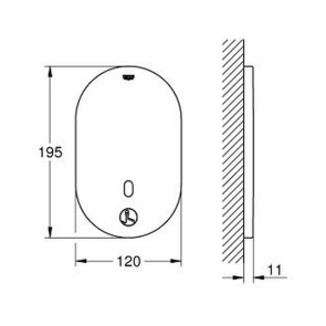 Зовнішня частина змішувача для душу Grohe Eurosmart Cosmopolitan 36415000 №2