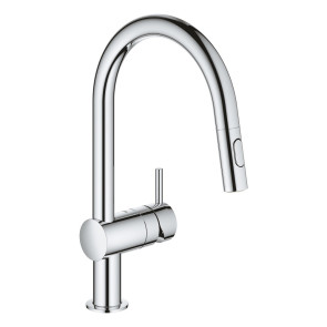 Смеситель для кухни с выдвижным изливом Grohe Minta 30348001 №1