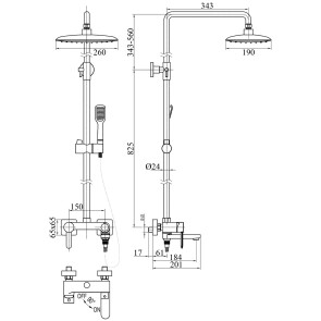 Душова система TOPAZ CORSICA TC 16102 H48-S №5