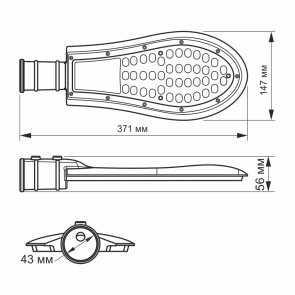 LED ліхтар вуличний VIDEX IP65 30W 5000K VL-SLE15-305 №3