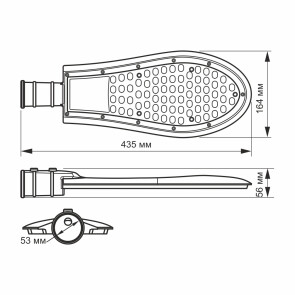 LED ліхтар вуличний VIDEX IP65 50W 5000K VL-SLE15-506 №3