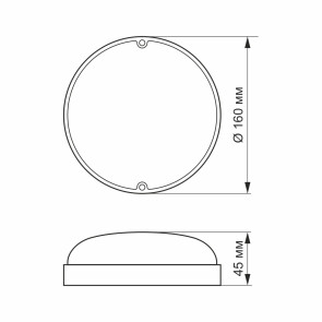 LED світильник IP65 круглий VIDEX 9W 5000K білий №3