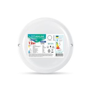 LED світильник IP65 круглий TITANUM 12W 6500K TL-BHR-126 №1