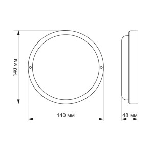 LED світильник IP65 круглий TITANUM 12W 6500K TL-BHR-126 №3