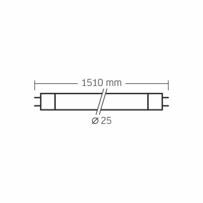 Led лампа videx t8 24w 1.5m 6000k 185-265v матова №3