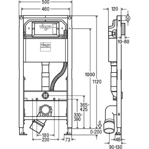 Модуль-бачок для підвісного унітаза-біде Prevista Dry VIEGA 771997 №2