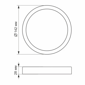 LED Світильник круглий накладний VIDEX 12W 5000K №4