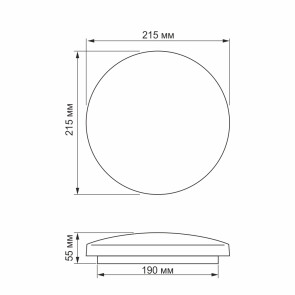 LED світильник настінно-стельовий TITANUM 12W 5000K Матовий №3