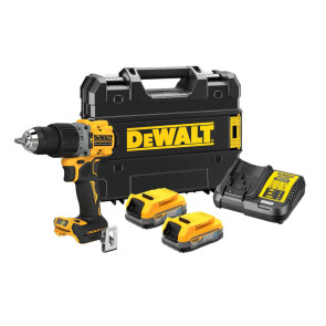 Дрель-шуруповёрт аккумуляторная бесщёточная ударная DeWALT DCD805E2T №1