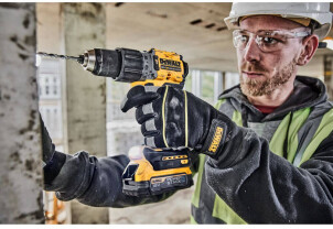 Дрель-шуруповёрт аккумуляторная бесщёточная ударная DeWALT DCD805E2T №2