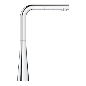 Змішувач для кухні з висувним виливом Grohe Zedra 32553002 №4