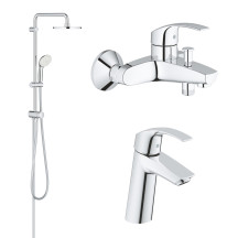 Комплект змішувачів для ванної кімнати Grohe Eurosmart New UA123389M0