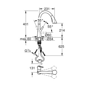 Змішувач для кухні Grohe Zedra 32294002 №2