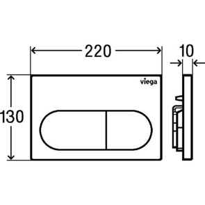 Панель змиву Prevista для бачків альп білий Viega 773762 №3