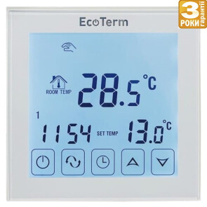 Терморегулятор EcoTerm SEN WI-FI White №1