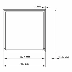 Led панель art Videx 40W 5000K №4