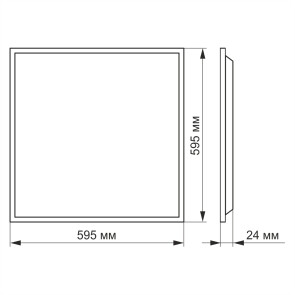 LED панель VIDEX 48W 4100K матова 2шт/упак №3