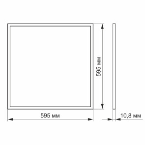 LED панель VIDEX 40W 4100K матова №3