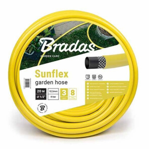 Шланг для поливу SUNFLEX 1/2″ - 20м Bradas Польща жовтий WMS1/220 №1