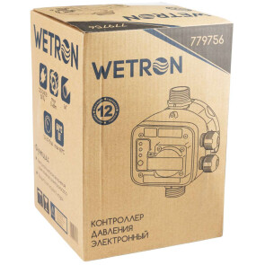 Контроллер давления электронный 1.1кВт Ø1" + розетка WETRON DSK-8.2 (779756) №8