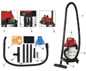 Вакуумный пылесос Einhell TC-VC 1820 S №10