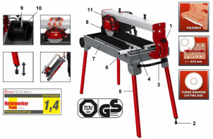 Плиткорез Einhell TE-TC 620 U №2