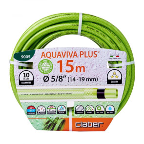 Шланг для полива Claber Aquaviva Plus 9005, 15 м 5/8" зеленый №1