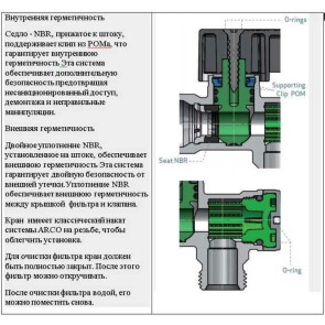 Кран кульовий кутовий ARCO 1/2х 1/2 DE705 AntiLime приборний №6