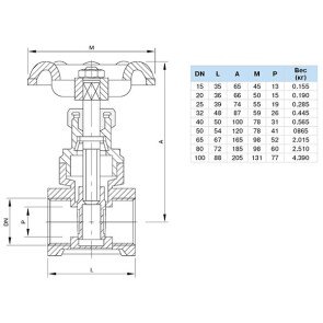 Засувка ЕКО PN16 1 1/2" №3