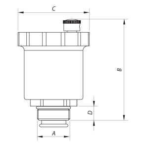 Відведення повітря автоматичне пряме 1/2" KOER KR.1256 (KR2686) №2