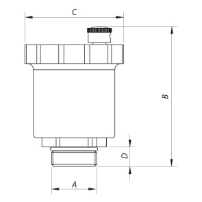 Відведення повітря автоматичне пряме 1/2" KOER KR.1255 (KR2668) №3