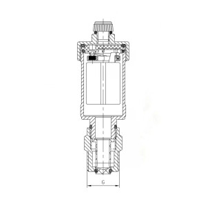 Воздухоотводчик автоматический прямой с обратным клапаном 1/2" KOER KR.1244 (KR3116) №2