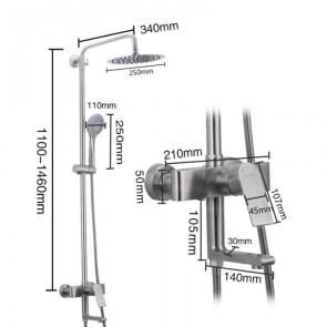 Душевая система Gappo Satenresu-ko G2499-20 №4