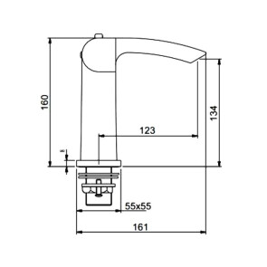 Смеситель для раковины с термостатом Gappo G1007-50 №3