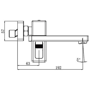 Змішувач для ванни Gappo G3217-6 №2