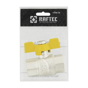 Кран кульовий Raftec YELLOW PN40 ВВ 1/2 ' GRB1 №6